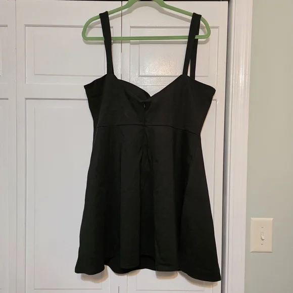 Selkie Caviar Chateau Black Mini Dress - 1X - NWT - Picture 2 of 7